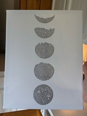Moon Phase Canvas Wall Art